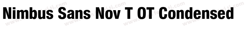 Nimbus Sans Nov T OT Condensed Bold字体转换